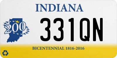 IN license plate 331QN