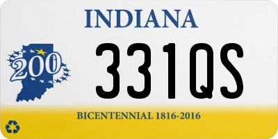 IN license plate 331QS