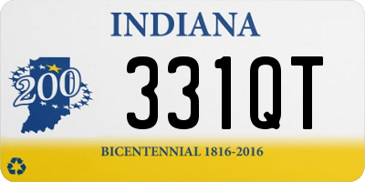 IN license plate 331QT