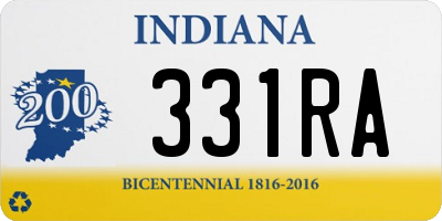 IN license plate 331RA