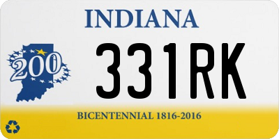 IN license plate 331RK