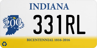 IN license plate 331RL