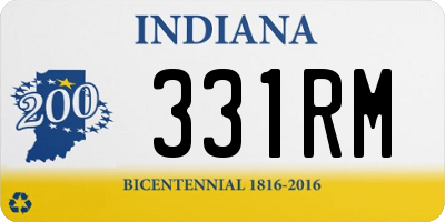 IN license plate 331RM