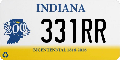 IN license plate 331RR