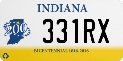 IN license plate 331RX