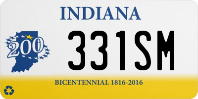 IN license plate 331SM