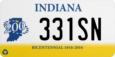 IN license plate 331SN