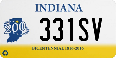 IN license plate 331SV