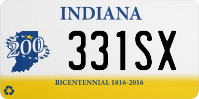 IN license plate 331SX