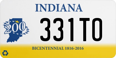 IN license plate 331TO