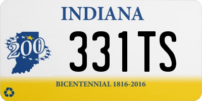 IN license plate 331TS