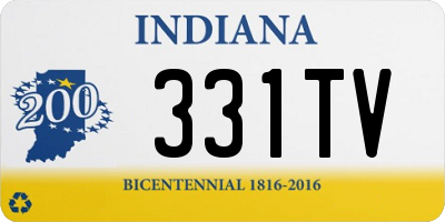 IN license plate 331TV