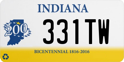 IN license plate 331TW