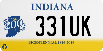 IN license plate 331UK