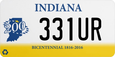 IN license plate 331UR