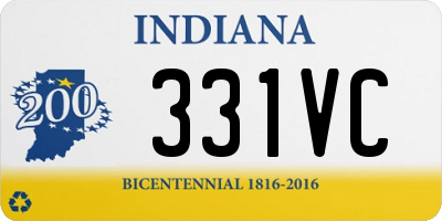 IN license plate 331VC