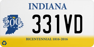 IN license plate 331VD