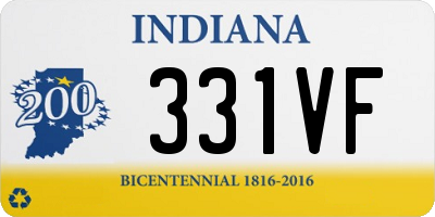 IN license plate 331VF