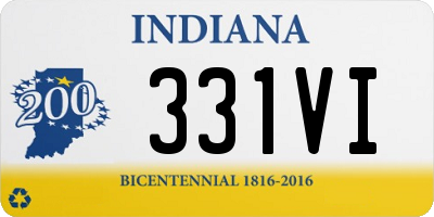 IN license plate 331VI