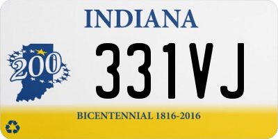 IN license plate 331VJ