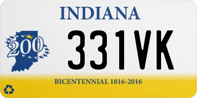 IN license plate 331VK