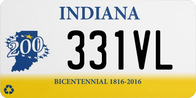 IN license plate 331VL