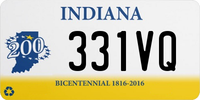 IN license plate 331VQ