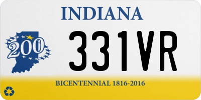 IN license plate 331VR