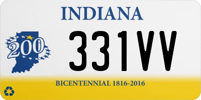 IN license plate 331VV