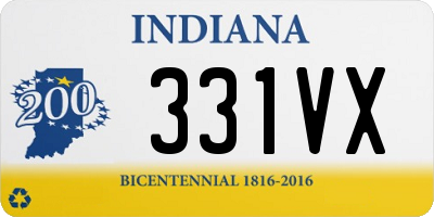 IN license plate 331VX