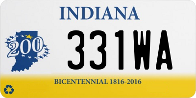 IN license plate 331WA