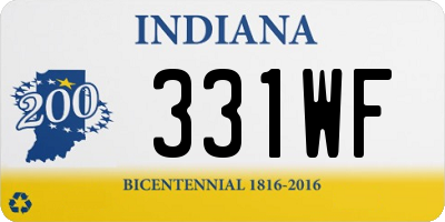 IN license plate 331WF