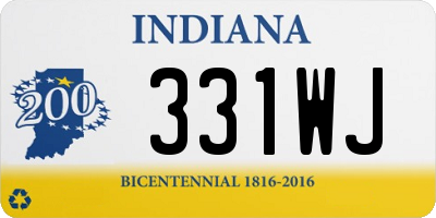 IN license plate 331WJ