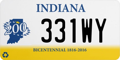 IN license plate 331WY