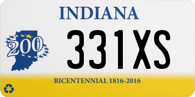 IN license plate 331XS