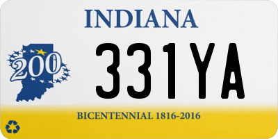 IN license plate 331YA