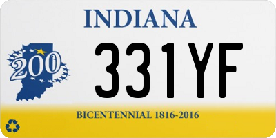 IN license plate 331YF