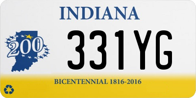 IN license plate 331YG