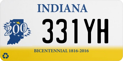 IN license plate 331YH