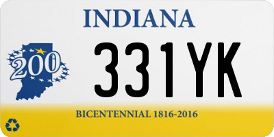 IN license plate 331YK