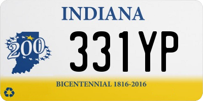 IN license plate 331YP