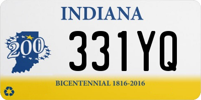 IN license plate 331YQ