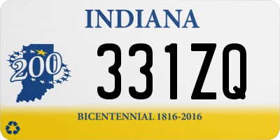 IN license plate 331ZQ