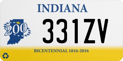 IN license plate 331ZV