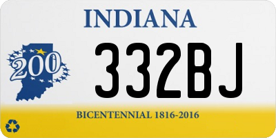 IN license plate 332BJ