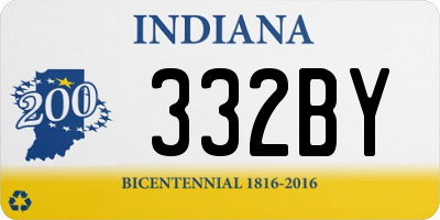 IN license plate 332BY