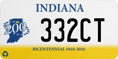 IN license plate 332CT