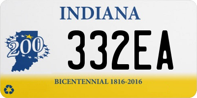 IN license plate 332EA