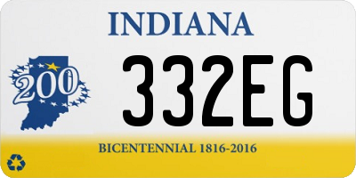 IN license plate 332EG