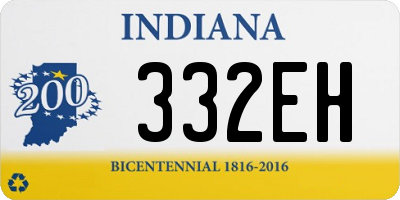 IN license plate 332EH